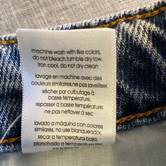 WeWoreWhat Wide Leg High Rise Denim Pant Rigid Jeans Baggy Leg Size 23 Boho - Picture 9 of 9